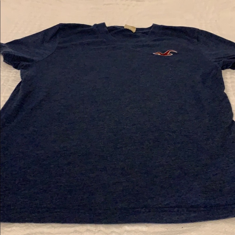 Navy Blue Hollister V-Neck Shirt